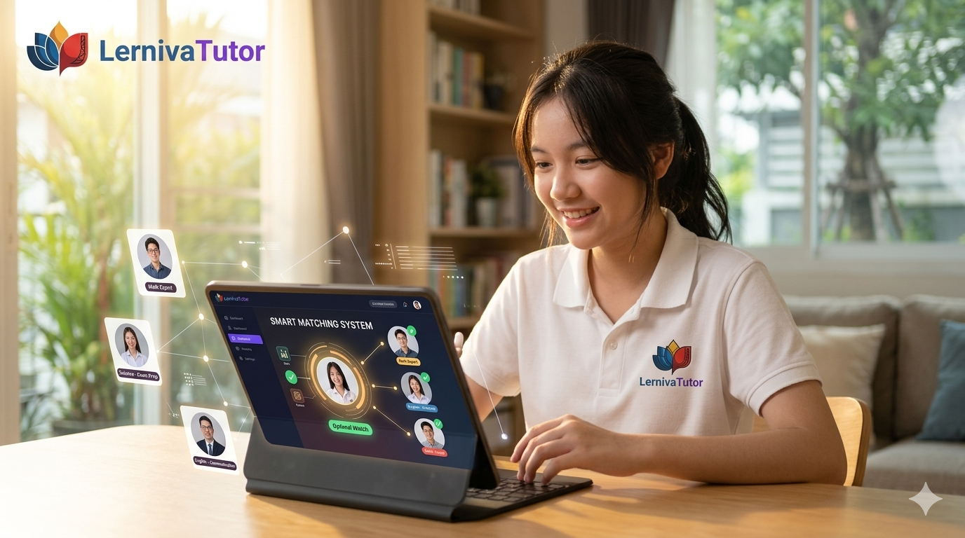 ทำไมต้องเสียเวลาสุ่ม? เจาะลึกระบบ Smart Matching ของ Lerniva ที่ช่วยเลือกติวเตอร์ที่ "ใช่" ให้คุณโดยเฉพาะ